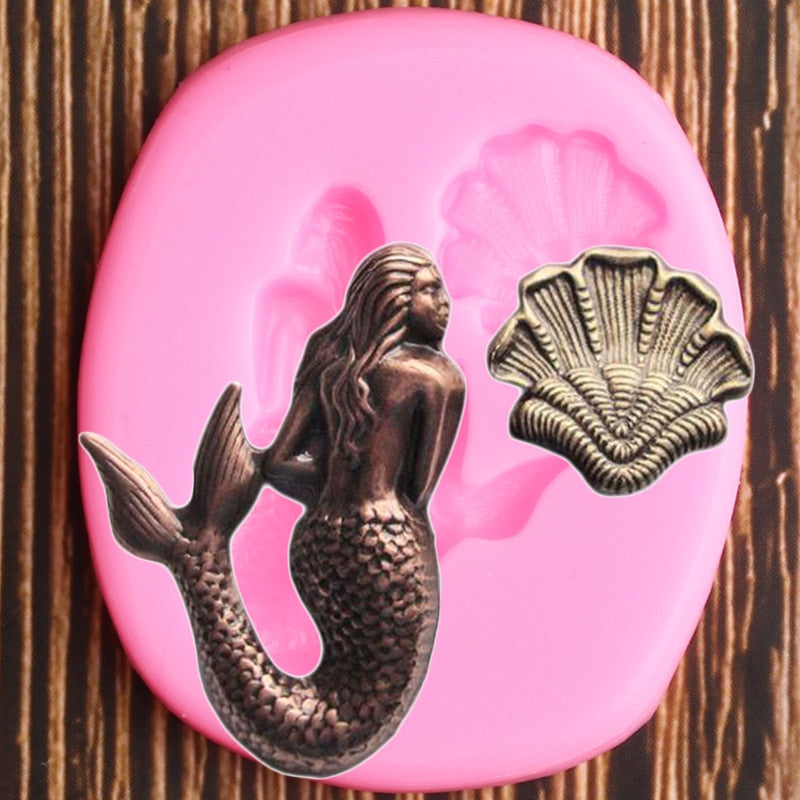 3D Mermaid Shell Molds