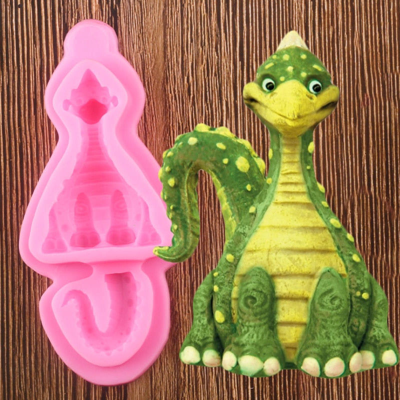 3D Cartoon Dinosaur Mold