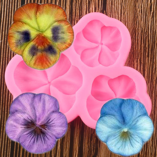 Pansies Flower Petal Silicone Molds