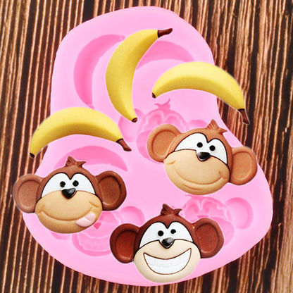 Monkey Banana Cake Mold