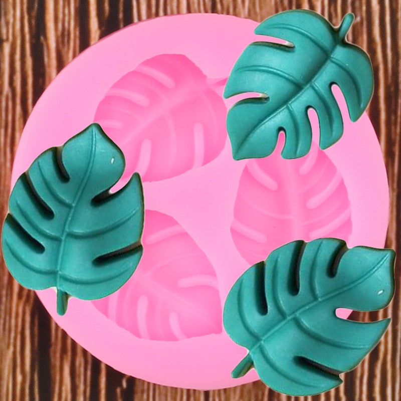 Tropical Turtle Leaves Silicone Mold