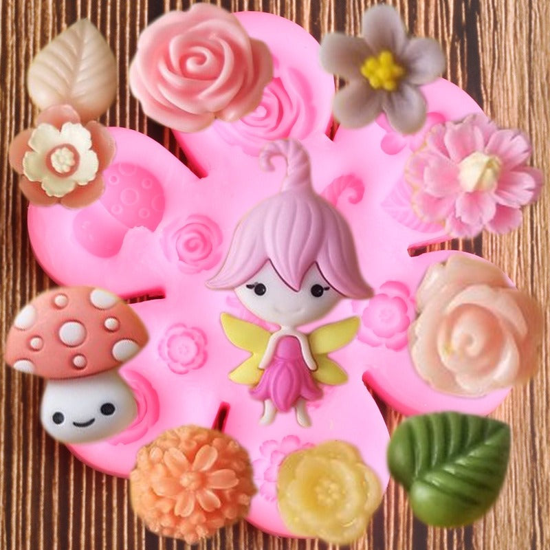 Fairy & Flowers Silicone Mold