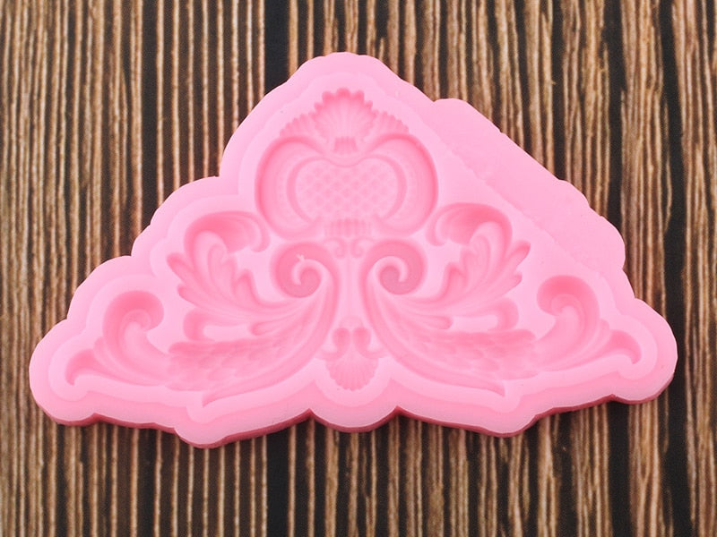 Baroque Scroll Relief Frame Mold