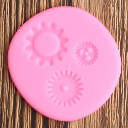 Industrial Vintage Steampunk Gears Silicone Mold