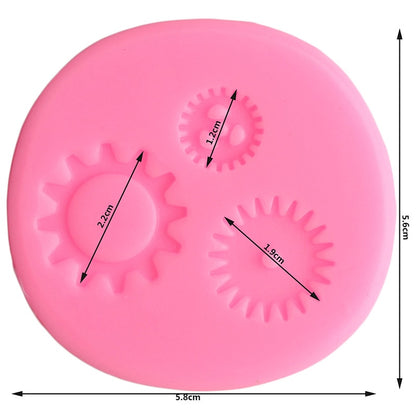 Industrial Vintage Steampunk Gears Silicone Mold