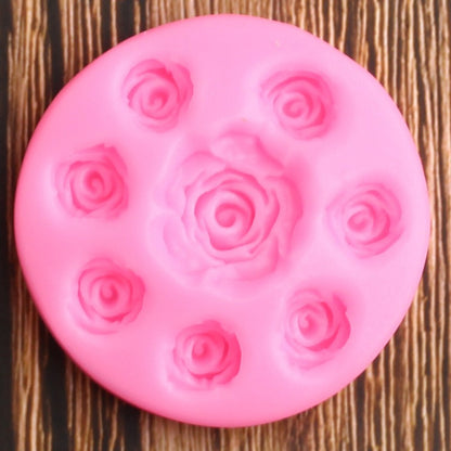 Large & Small Roses Silicone Molds