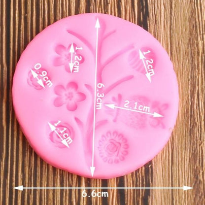 Owl & Flowers Silicone Mold