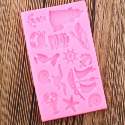 Assorted Sea Animals Silicone Mold