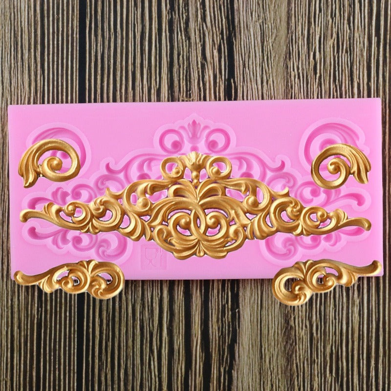 Swirly Cake Border Silicone Mold