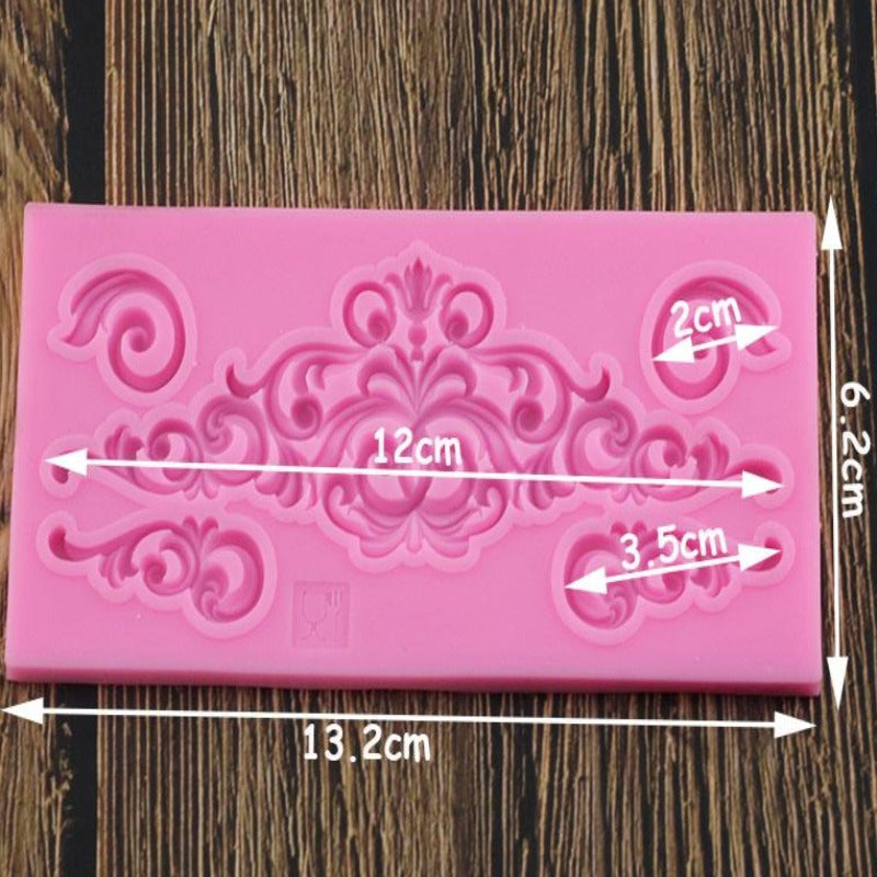 Swirly Cake Border Silicone Mold