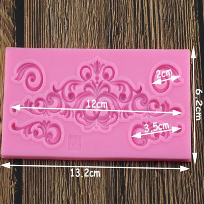 Swirly Cake Border Silicone Mold