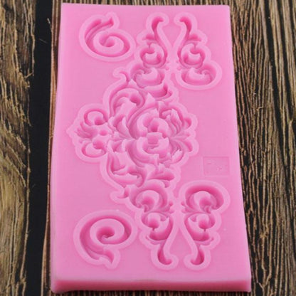 Swirly Cake Border Silicone Mold