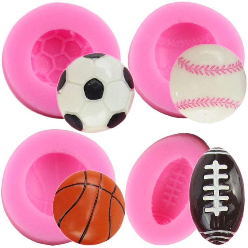 3D Football - Soccer - Baseball - Basketball Molds