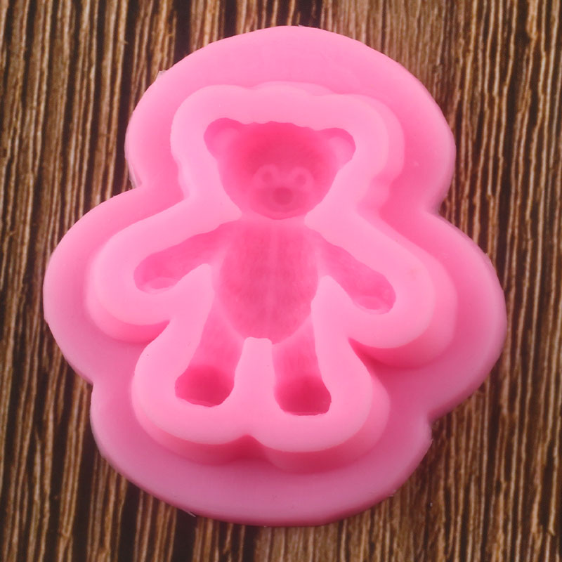 3D Pink Bear Mold