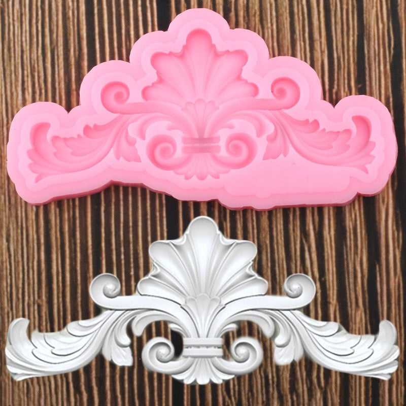 Baroque Scroll Leaves Mold