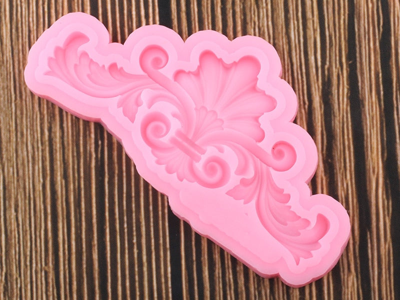 Baroque Scroll Leaves Mold