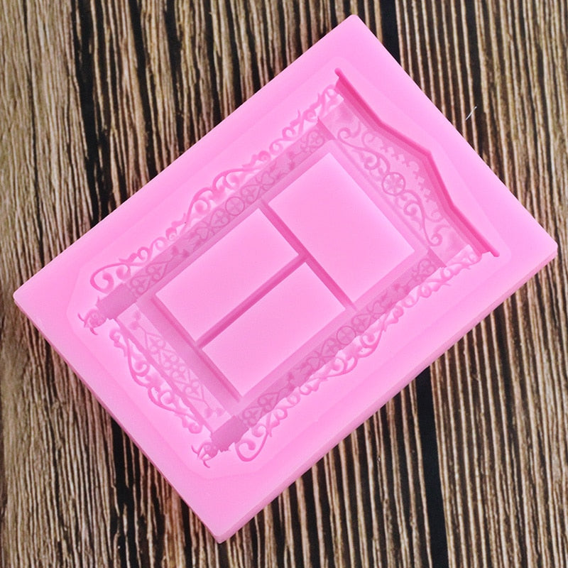 Bordered Window Frame Silicone Mold