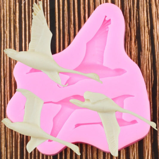 3D 3 Birds Molds