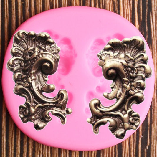 Duo Scroll Relief Mold