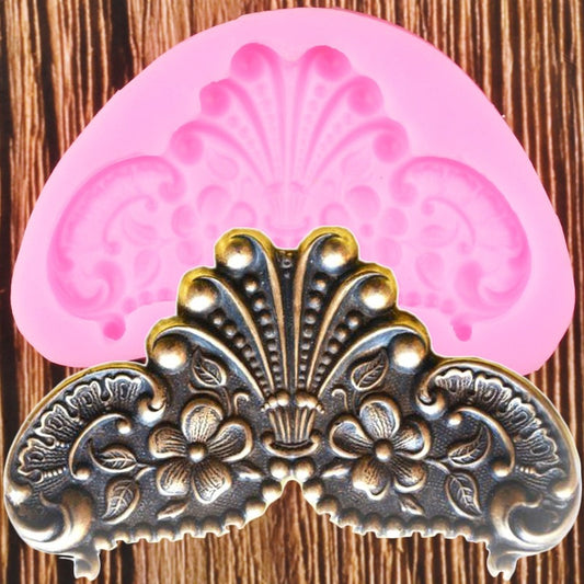 Floral Wings Emblem Mold