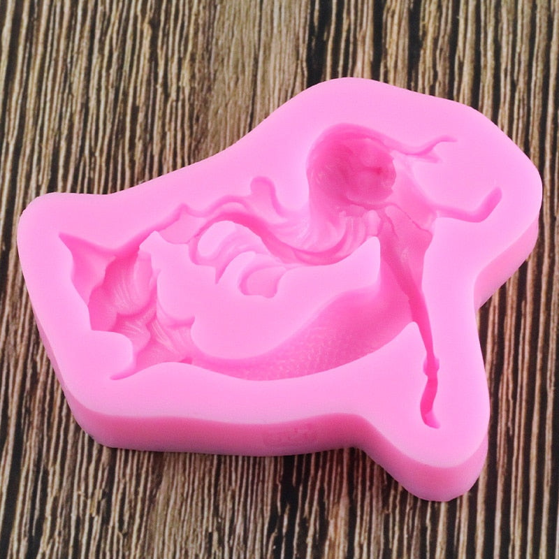 3D Swimming Mermaid Mold