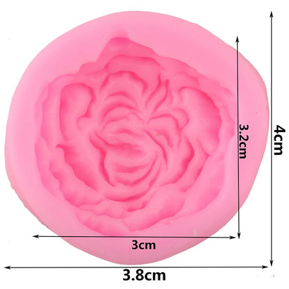 Blooming Peony Flower Fondant Silicone Mold