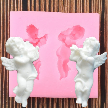 Music Cherubs Silicone Mold