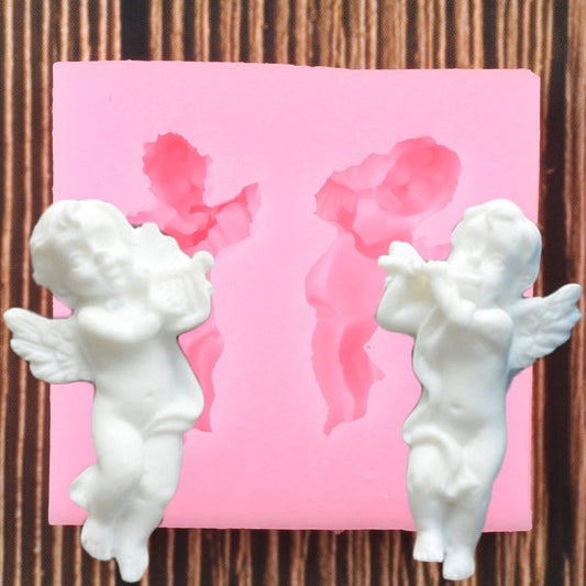 Music Cherubs Silicone Mold