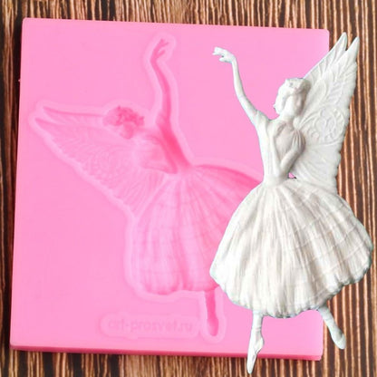 Winged Majestic Fairy Silicone Mold