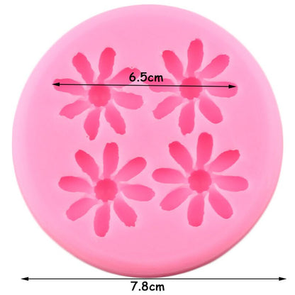 Four Daisy Flowers Mold