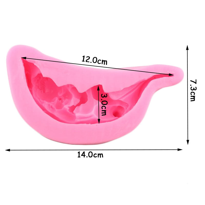 3D Baby Leaves Molds