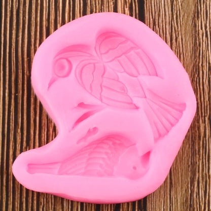 Cake Topper Birds Silicone Mold