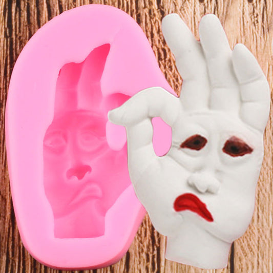 Halloween Ok Face Mold