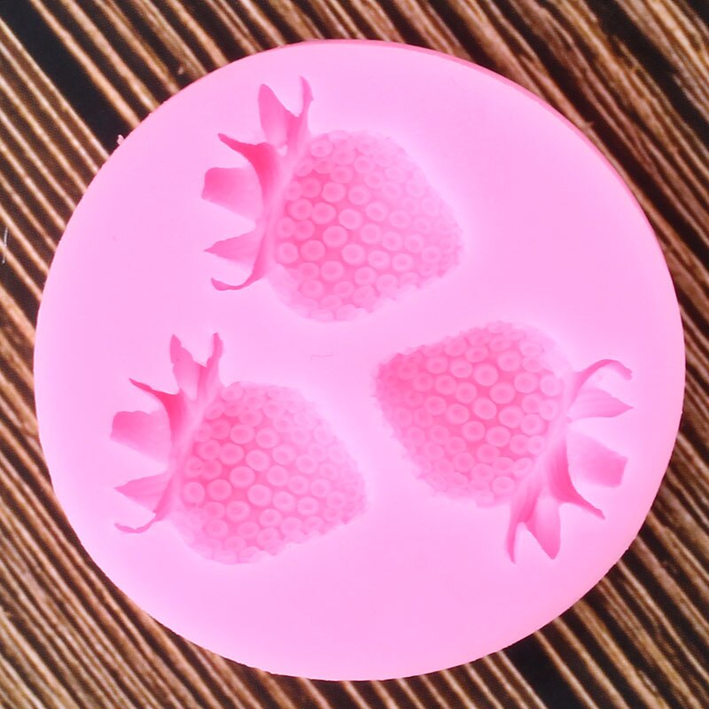 3D Strawberries Silicone Mold