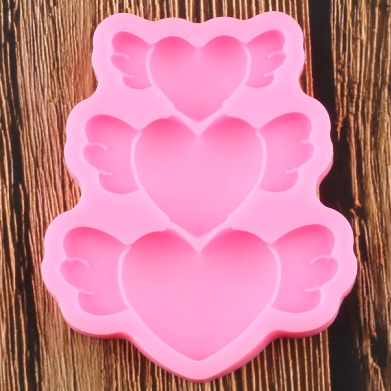 Heart with Wings Silicone Mold