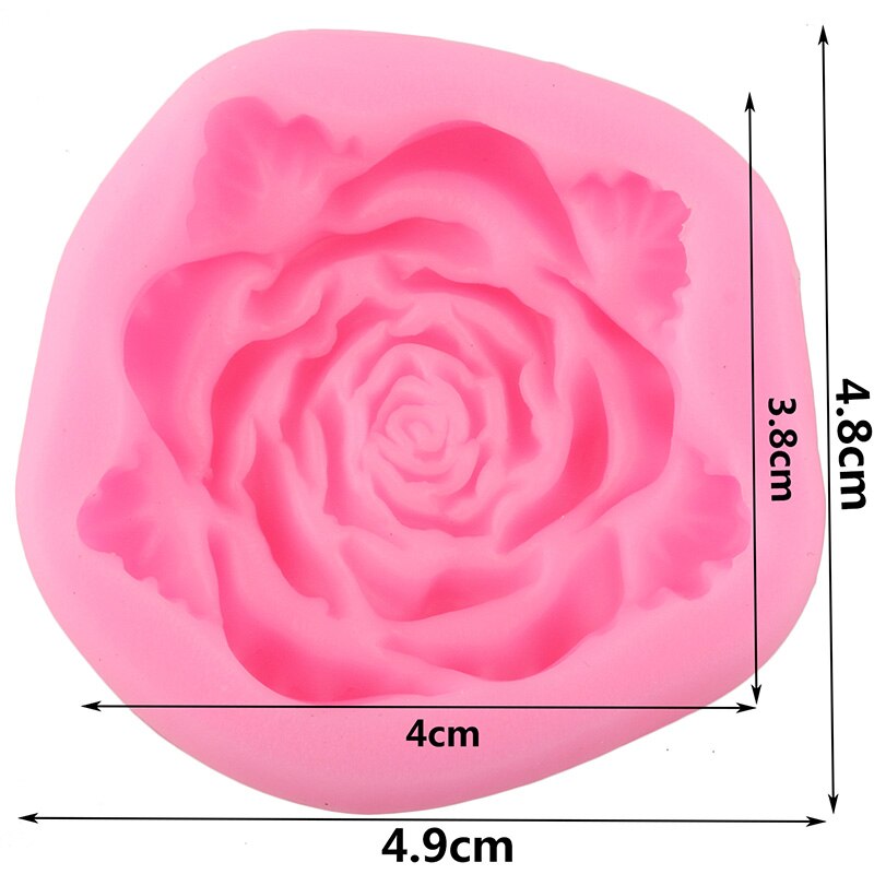 Leafy Rose Flower Mold