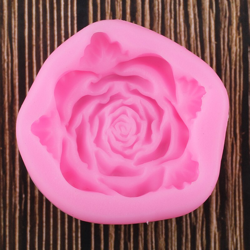 Leafy Rose Flower Mold