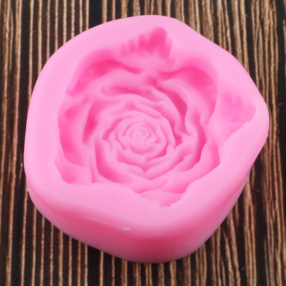 Leafy Rose Flower Mold