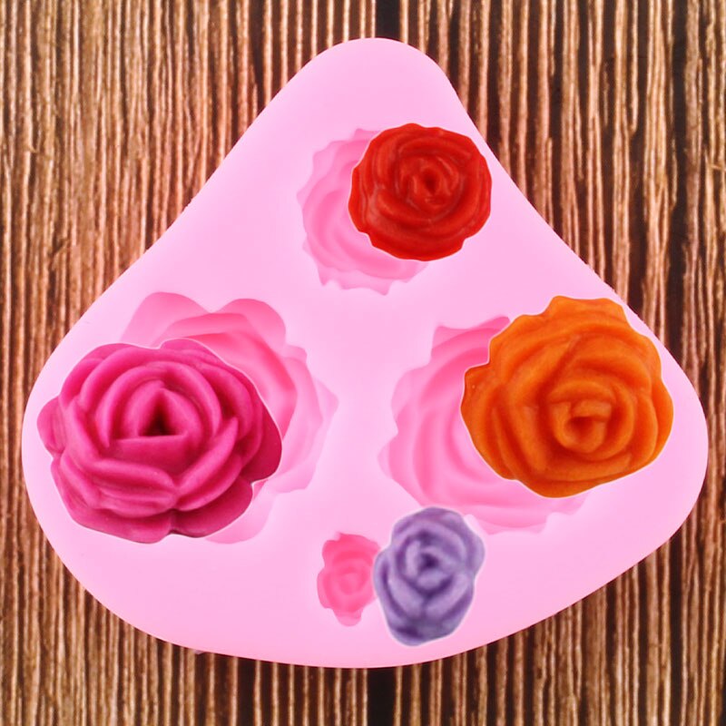 Wedding Rose Floral Arrangement Silicone Mold