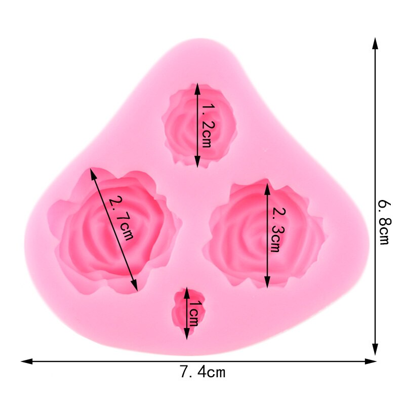 Wedding Rose Floral Arrangement Silicone Mold