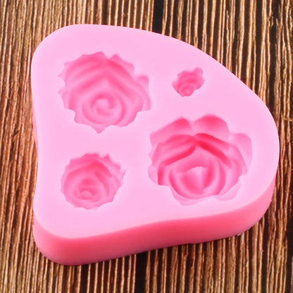 Wedding Rose Floral Arrangement Silicone Mold