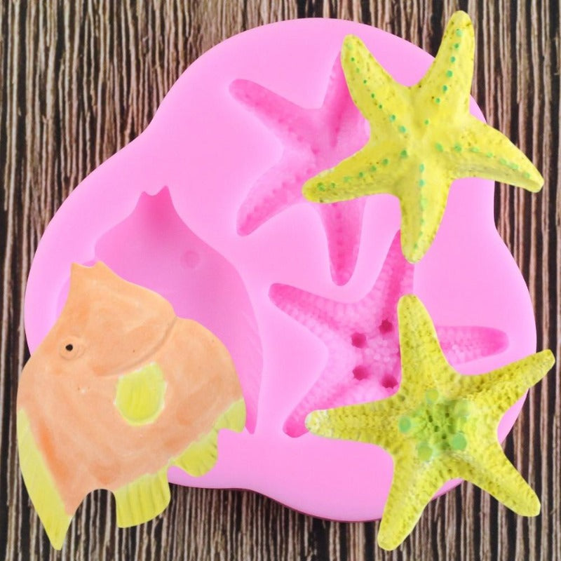 Starfish & Fish Silicone Mold