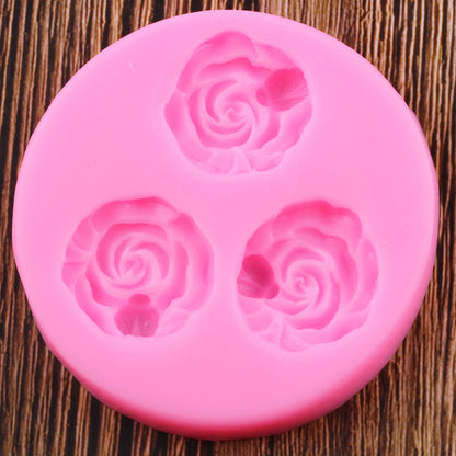 Ladybug Rose Flower Silicone Mold