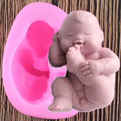 Cute Realistic Baby Silicone Mold