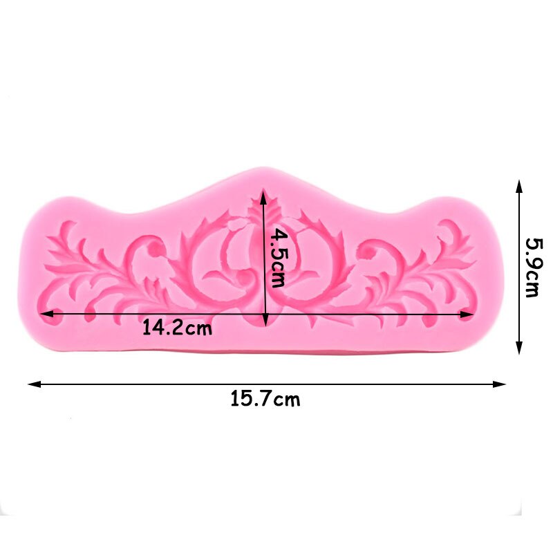 Long Leaf Border Silicone Mold