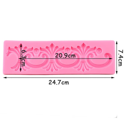 Relief Abstract Border Silicone Mold