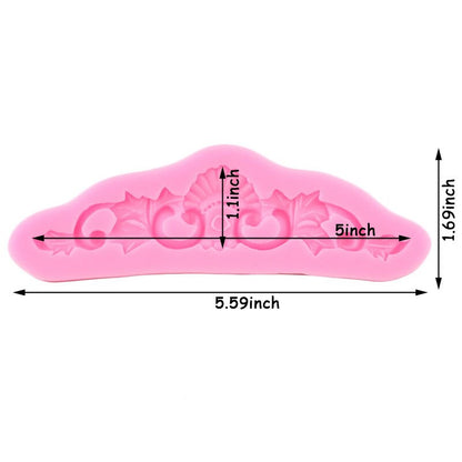 Abstract Topper Scroll Silicone Mold