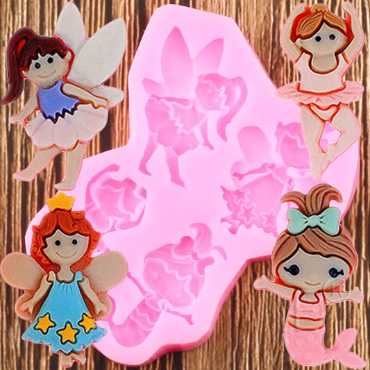 Mermaids and Fairies Silicone Mold