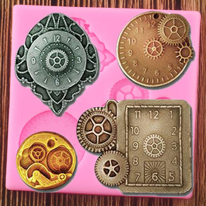 Steampunk Clock Silicone Mold