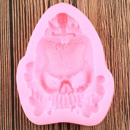 Skull Cross Silicone Mold